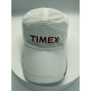 Timex White HEADSWEATS Ultralite Coolmax 5 Panel Hat‎ Cap Adjustable Strap Back